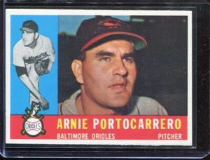 1960 Topps Baseball # 254 Arnie Portocarrero (casi nuevo-como nuevo) casi como nuevo - Imagen 1 de 2