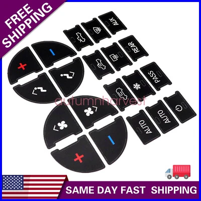 Kit de reparación de botones de CA de repuesto para Chevy Tahoe 2006-2014 calcomanías adhesivas negras Foto 1 de 4