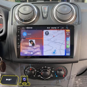 DAB+ CarPlay Android14 Radio Stereo Head Unit For Dacia Sandero Logan MK2 12-20 - Picture 1 of 23