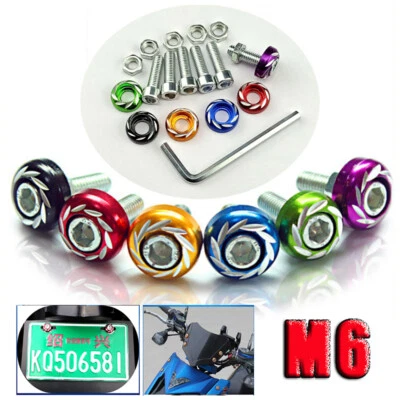 Aluminium M6 Zylinderschrauben & Sechskantmutter & Rosetten Unterlegscheibe - Bild 1 von 4