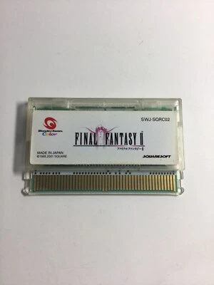 Final Fantasy 2 II WonderSwan Color WS Japan Action Adventure Cartridge only - Image 1 of 4