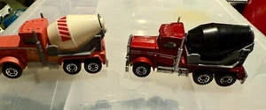 MATCHBOX PETERBILT CEMENT TRUCKS 1981 vintage 2 trucks - Picture 1 of 6
