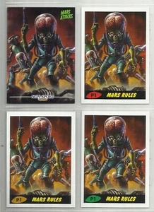 2015 Mars Attacks! Occupation (Topps) KS1/RED/GOLD/GREEN #P1 Promo Cards - Picture 1 of 2