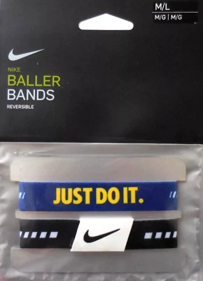Nike Baller Bands Racer Blue/Yellow/Black/White M/L One Pair - Image 1 of 2