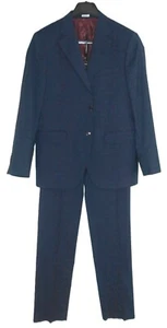 NWOT Men's 40S 40 Short 32 Waist PETER MILLAR Custom 2 Piece Suit Micro Check - Picture 1 of 20