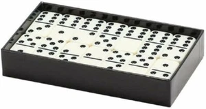 Double 6 Dominoes Game in Assorted Colors Vinyl Case, Multicolor/White - Picture 1 of 1
