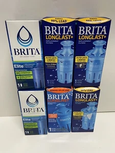 Lot of 6 Brita Elite Water Longlast , Longlast Long Last Plus Filters - Picture 1 of 2