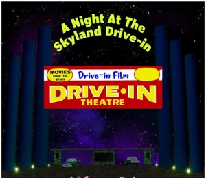 SKYLAND DRIVE-IN Theater 1960 VINYL 4-CD set Audio Oldies music announcer - Picture 1 of 5