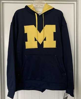 Michigan Wolverines SECTION 101 by Majestic Logo Hoodie Sz XL NWT - Image 1 of 4