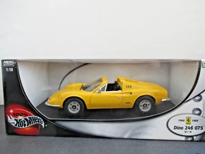 Modellautos 1:18 Hot Wheels Mattel Ferrari Dino 246 GTS Art Nr 02027 - Bild 1 von 1