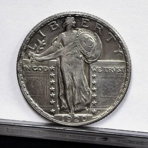 1920 Standing Liberty Quarter - unc Details, gereinigt (#57616-L) - Bild 1 von 8