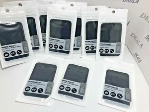 Universal Phone Wallet - for all Mobile iPhones with Silicone Security Flap - Picture 1 of 6