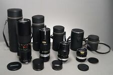 Lot Asanuma 100-300mm PETRI C.C. Auto 200mm 135mm 28mm Camera Lenses