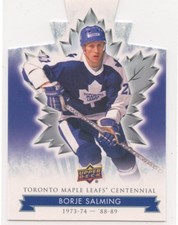 2017 UPPER DECK TORONTO MAPLE LEAFS CENTENNIAL DIE-CUT #90 BORJE SALMING *49711