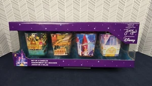 2023 Disney Parks Joey Chou Castle Collection 4 Candle Set Attractions New - Picture 1 of 6