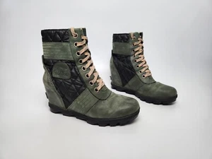 Sorel Boots Womens 8.5 Gorpcore Urban Hiker Wedge Outdoors Rugged Chic Joan Of A - Picture 1 of 10