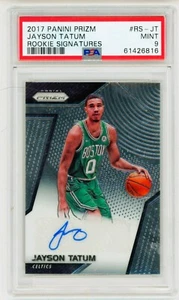 JAYSON TATUM 2017 Panini Prizm Signatures Rookie Card RC Auto PSA 9 Mint Celtics - Picture 1 of 2
