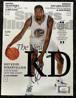 KEVIN DURANT SIGNED AUTOGRAPHED 2016 SPORTS ILLUSTRATED MAGAZINE JSA COA SI AUTO - Image 1 of 4