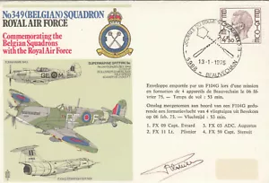 (93279) CLEARANCE Belgium Cover Belgian Squadron RAF Beauvechain 1975 - Picture 1 of 2