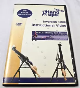 Teeter Hang Ups Inversion Table Instructional Video DVD + HEALTHY BACK CLASSES - Picture 1 of 6