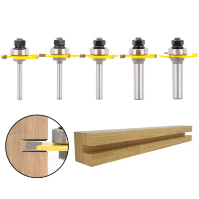 1/2pc Joint Slot Cutter Router Bit 1/2'' Shank 3 Flutes 5/32*1-7/8''  for Wood - image 1 of 4