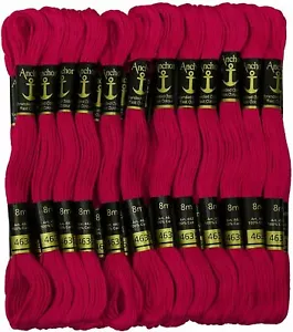 Anchor Stranded Cotton Thread Hand Embroidery Thread Cross Stitch Sewing Magenta - Picture 1 of 5