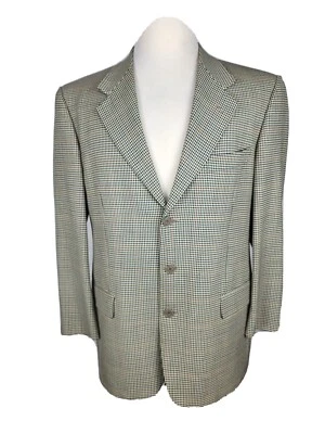 Donegal Mens Sz 42R Multi Color Check No Tag Guess Polyester Sport Coat S65 - Image 1 of 4