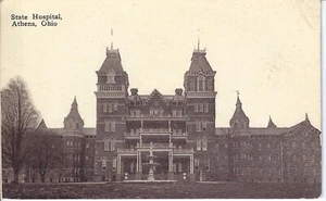 Alte Vintage State Hospital, Athen, Ohio Postkarte - Bild 1 von 2