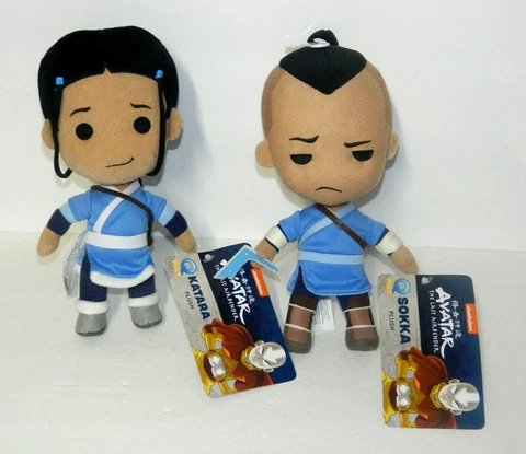 Avatar The Last Airbender Q-Pals: Plush 9" SOKKA & KATARA - Quantum Mechanix NEW Cover