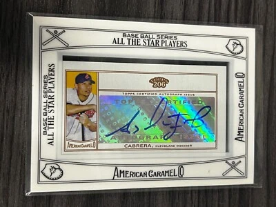 2010 Topps T-206 Asdrubal Cabrera American Caramel Mini Framed Autograph #ACA-AC Foto 1 de 2