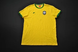 Nike Brasil Shirt CBD Soccer Jersey Retro World Cup 5 Stars XXL 2XL Brazil 5125S - Picture 1 of 7