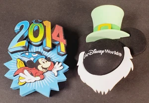 NEW DISNEY MICKEY EARS ST. PATRICK'S DAY & 2014 MICKEY TRUCK ANTENNA TOPPER - Picture 1 of 13