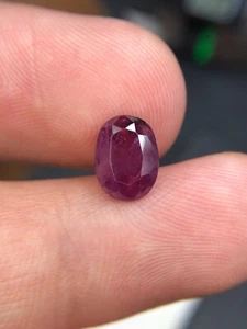 2.55 Ct Natural Kashmir Sapphire Oval Shape loose Gemstone From Pakistan - Picture 1 of 4