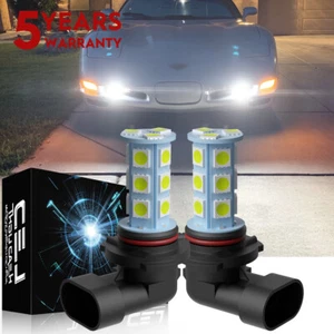LED Fog Light Bulbs 6000K Super White For 2005 - 2013 Corvette C6 - Picture 1 of 14