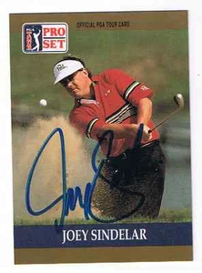 Joey Sindelar In-Person signed Autogramm 1990 Pro Set Golf Trading Card #41 COA - Bild 1 von 2