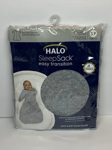 Halo Easy Transition Quilted Sleep Sack Wearable Blanket 3-6M Small Grey NWT - Picture 1 of 13