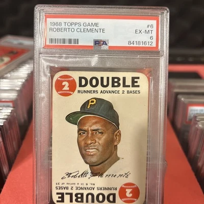 Juego Topps 1968 Roberto Clemente #6 - PSA 6 Foto 1 de 2