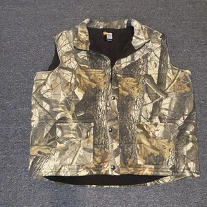Camo Hunting Vest with Snap/Zip Closure 2XL - Picture 1 of 6