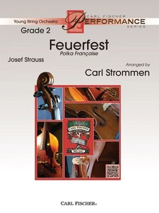Feuerfest Score and parts string orchestra Strauß Polka Francaise Carl Fischer M - Picture 1 of 1