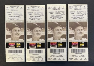 Vintage Chicago White Sox Tickets Sox vs. Boston July 22, 2001 -- Sox Win 13-8 - Picture 1 of 2