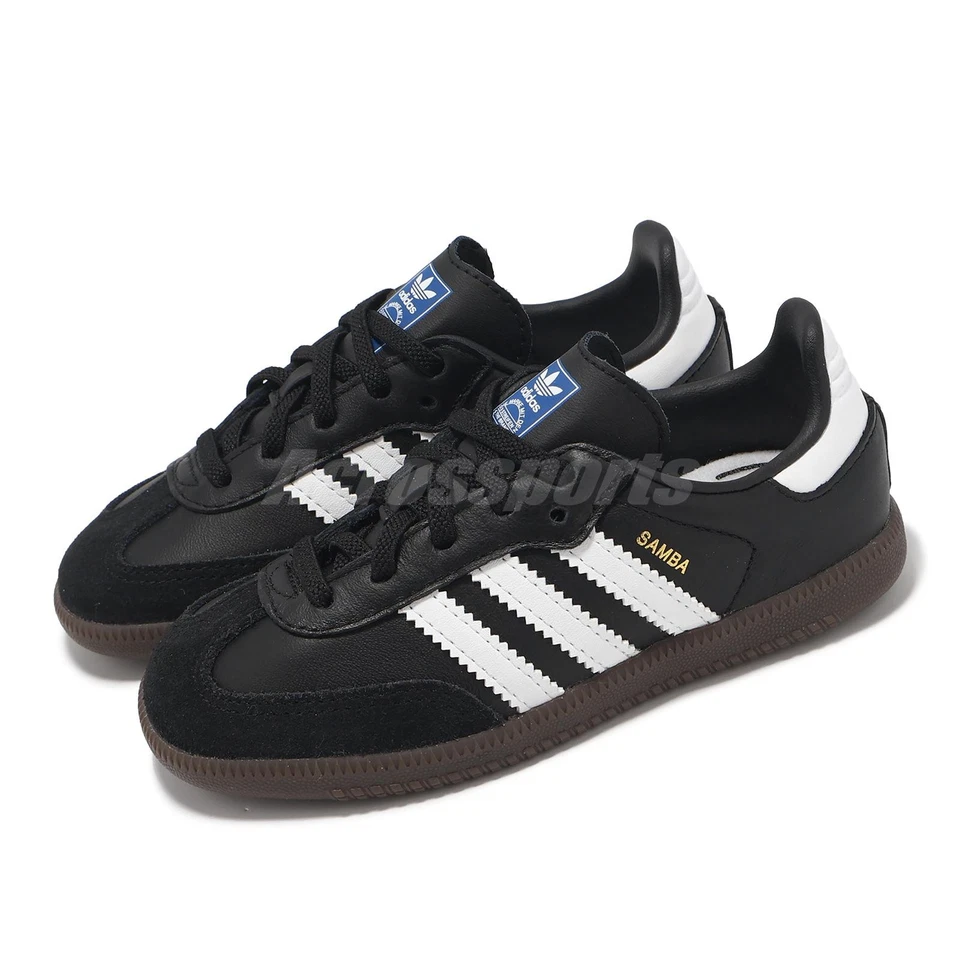 Adidas Originals Samba OG Toddler TD Size 8K Black White Gum Sneakers IE3680