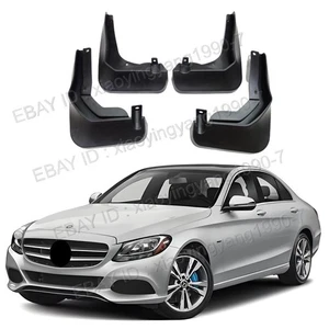 Mud Flaps Splash Guards For 2015-2021 Mercedes Benz C Class Sport Saloon - Picture 1 of 2