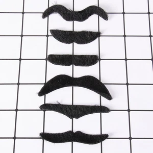 6 Pcs Artificial Beard Self Adhesive Fake Masquerade Party Decorations - Picture 1 of 12
