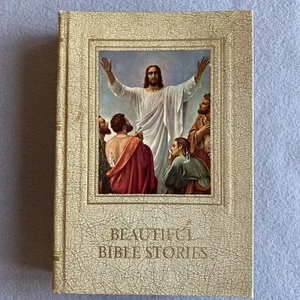 Beautiful Bible Stories 1948 Hertel Roney Hardback Vintage - Foto 1 di 18