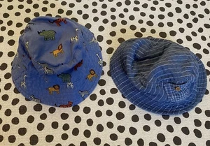 JoJo Maman Bebe Next Safari Baby Bucket Sun Hat Cotton Size 0-6 Months, 3-6 Mnts - Picture 1 of 8