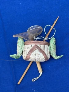 Midwest of Cannon Falls Feelin Fisch Fischer Korbfisch Weihnachtsschmuck - Bild 1 von 3