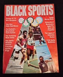 BLACK SPORTS SEPTEMBER 1971 VINTAGE SPORTS MAGAZINE PREVIEW OF '72 OLYMPICS - Picture 1 of 3