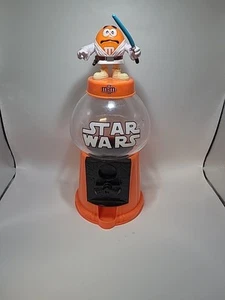 Star Wars M&Ms Candy Gumball Dispenser Orange M&M as Luke Skywalker - Picture 1 of 5