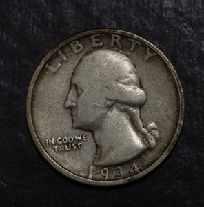 1934 Washington Quarter Lot Y3182 - Picture 1 of 2
