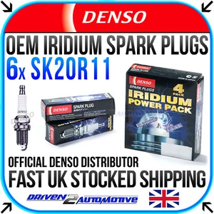 6x DENSO SK20R11 IRIDIUM Zundkerze FOR LEXUS GS 300 10.00-12.04 - Picture 1 of 4